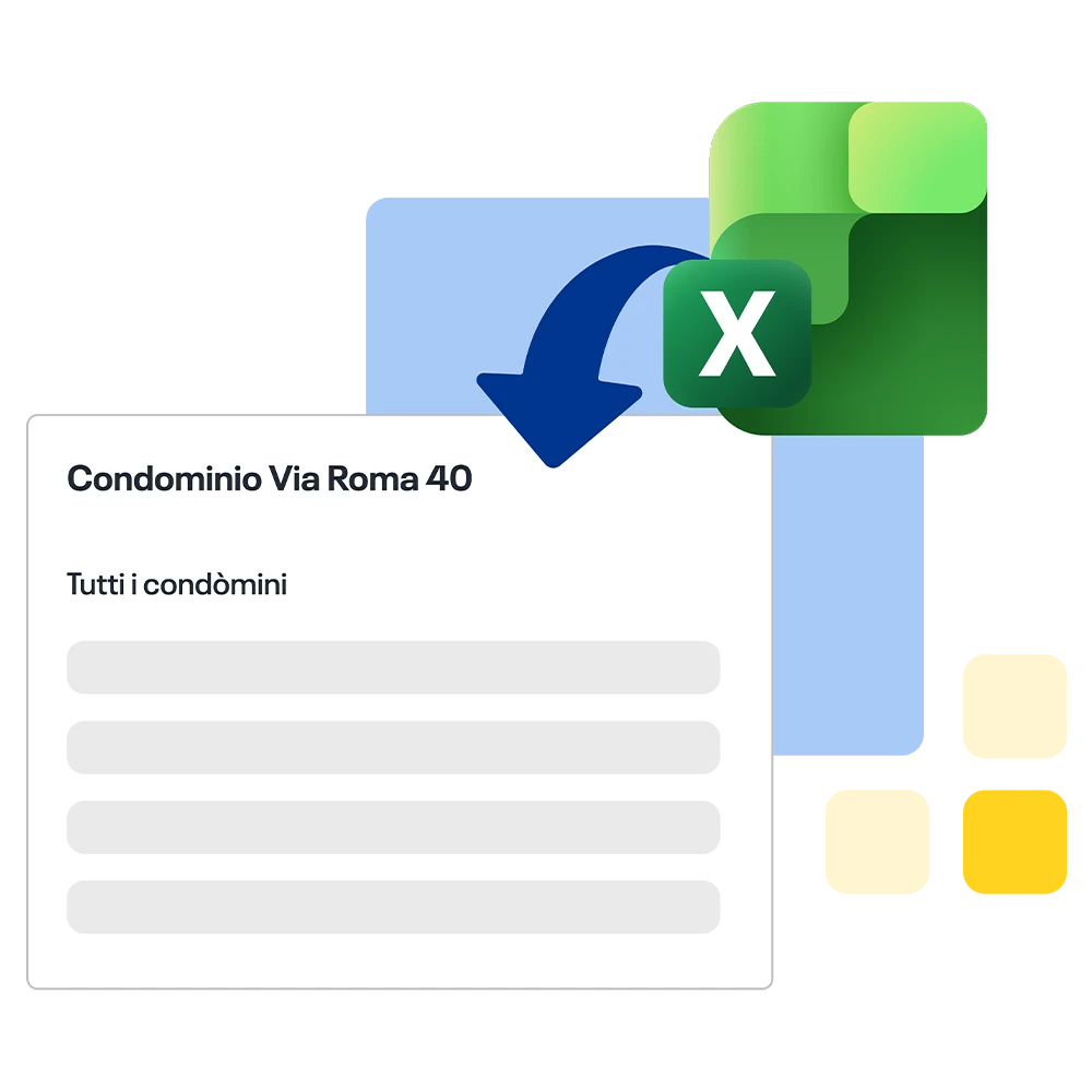 Interfaccia Rendicondo per inserire e importare i contatti dei condòmini